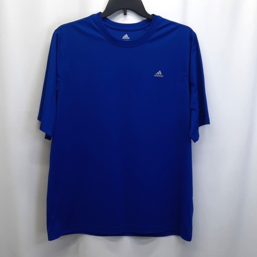 Adidas Activewear Shirt Mens Size XL Blue Short Sleeve 2005 Sports Vintage y2k